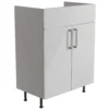Ennis Gloss Light Grey Freestanding Bathroom Vanity Cabinet (W)595mm (H)820mm -Crystal Bathware ennis gloss light grey freestanding bathroom vanity cabinet w 595mm h 820mm5059340683362 03c bq
