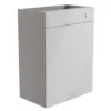 Ennis Gloss Light Grey Freestanding Toilet Cabinet (W)595mm (H)820mm -Crystal Bathware ennis gloss light grey freestanding toilet cabinet w 595mm h 820mm5059340683409 03c bq