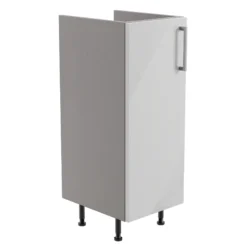 Ennis Gloss Light Grey Modern Freestanding Base Unit (W)295mm (H)820mm