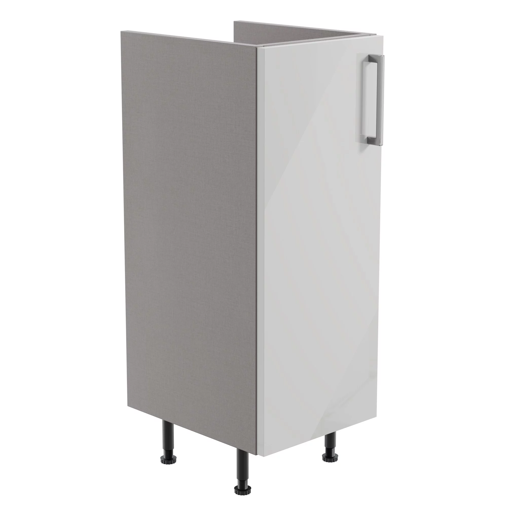 Ennis Gloss Light Grey Modern Freestanding Base Unit (W)295mm (H)820mm 3 Ennis Gloss Light Grey Modern Freestanding Base Unit (W)295mm (H)820mm