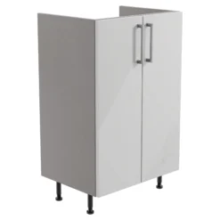 Ennis Gloss Light Grey Modern Freestanding Base Unit (W)495mm (H)820mm