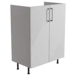 Ennis Gloss Light Grey Modern Freestanding Base Unit (W)595mm (H)820mm