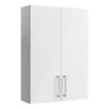 Ennis Gloss White Modern Double Wall Cabinet Without Mirror Doors (W)495mm (H)720mm -Crystal Bathware ennis gloss white modern double wall cabinet without mirror doors w 495mm h 720mm5059340683454 03c bq