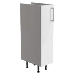 Ennis Gloss White Modern Freestanding Base Unit (W)195mm (H)820mm