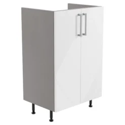 Ennis Gloss White Modern Freestanding Base Unit (W)495mm (H)820mm