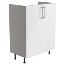 Ennis Gloss White Modern Freestanding Base Unit (W)595mm (H)820mm