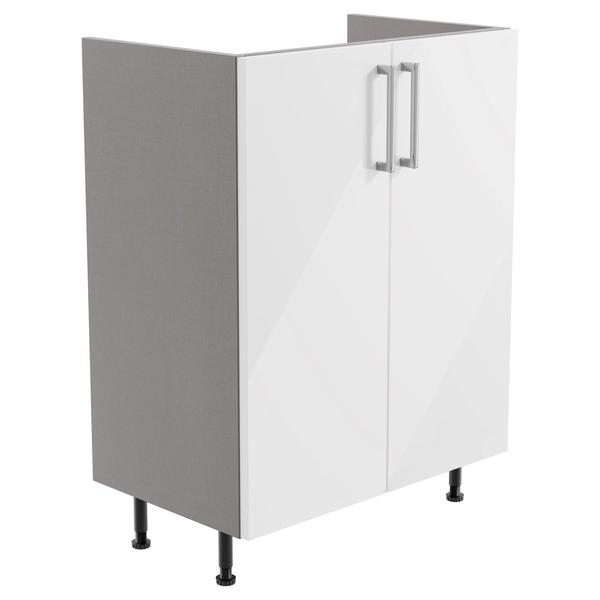 Ennis Gloss White Modern Freestanding Base Unit (W)595mm (H)820mm 3 Ennis Gloss White Modern Freestanding Base Unit (W)595mm (H)820mm