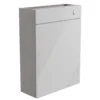 Ennis Slim Gloss Light Grey Freestanding Toilet Cabinet (W)595mm (H)820mm -Crystal Bathware ennis slim gloss light grey freestanding toilet cabinet w 595mm h 820mm5059340683201 03c bq
