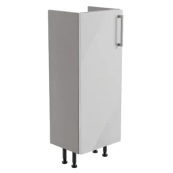 Ennis Slim Gloss Light Grey Modern Freestanding Base Unit (W)295mm (H)820mm