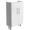 Ennis Slim Gloss White Freestanding Bathroom Vanity Cabinet (W)495mm (H)820mm -Crystal Bathware ennis slim gloss white freestanding bathroom vanity cabinet w 495mm h 820mm5059340683157 03c bq