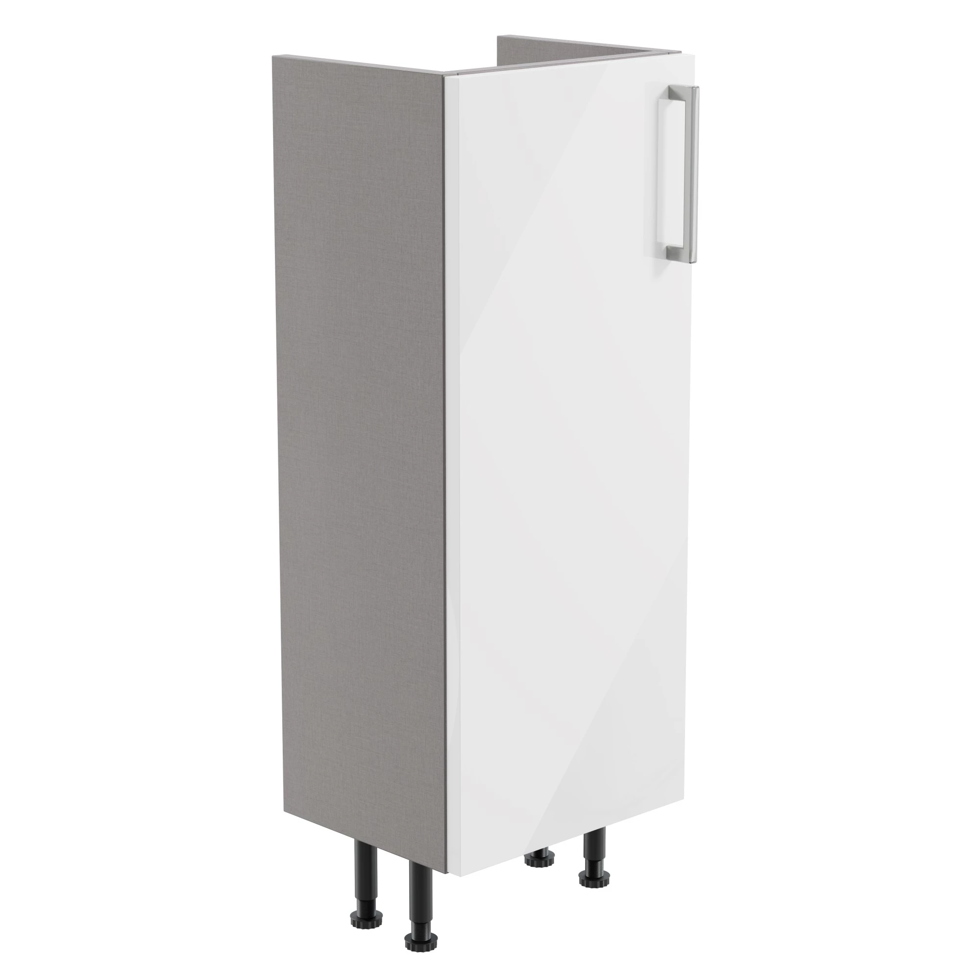 Ennis Slim Gloss White Modern Freestanding Base Unit (W)295mm (H)820mm 3 Ennis Slim Gloss White Modern Freestanding Base Unit (W)295mm (H)820mm