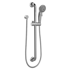 Evekare Chrome Effect 3-spray Pattern Shower Riser Rail Kit