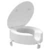 Evekare White Raised Standard Close Toilet Seat 2 Evekare White Raised Standard Close Toilet Seat -Crystal Bathware evekare white raised standard close toilet seat6941690202111 01c