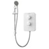 Gainsborough Slim Duo Gloss White Electric Shower, 8.5W -Crystal Bathware gainsborough slim duo gloss white electric shower 8 5w5023942279476 02c