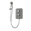 Gainsborough Slim Duo Satin Titanium Grey Electric Shower, 8.5W -Crystal Bathware gainsborough slim duo satin titanium grey electric shower 8 5w5023942279520 02c