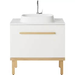 GoodHome Adriska Vanity & Basin Cabinet (W)800mm (H)480mm -Crystal Bathware goodhome adriska vanity basin cabinet w 800mm h 480mm3663602526902 02bq
