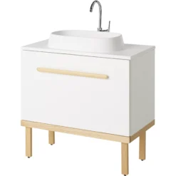 GoodHome Adriska Vanity & Basin Cabinet (W)800mm (H)480mm -Crystal Bathware goodhome adriska vanity basin cabinet w 800mm h 480mm3663602526902 03bq