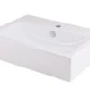 GoodHome Albena White Rectangular Counter-mounted Counter Top Basin (W)54cm -Crystal Bathware goodhome albena white rectangular counter mounted counter top basin w 54cm3663602954699 01c bq