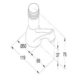 GoodHome Annagh Bath Pillar Tap, Pack Of 2 -Crystal Bathware goodhome annagh bath pillar tap pack of 23663602665175 01t