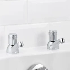 GoodHome Annagh Bath Pillar Tap, Pack Of 2 -Crystal Bathware goodhome annagh bath pillar tap pack of 23663602665175 03bq