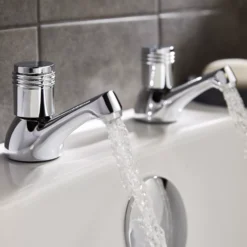 GoodHome Annagh Bath Pillar Tap, Pack Of 2 -Crystal Bathware goodhome annagh bath pillar tap pack of 23663602665175 05bq