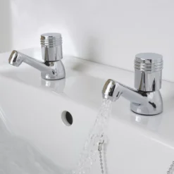 GoodHome Annagh Contemporary Basin Pillar Tap -Crystal Bathware goodhome annagh contemporary basin pillar tap3663602662365 05bq