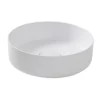 GoodHome Apanas White Round Counter-mounted Counter Top Basin (W)38cm -Crystal Bathware goodhome apanas white round counter mounted counter top basin w 38cm3663602497691 01c