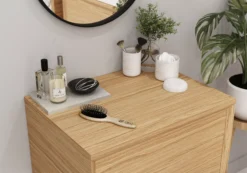 GoodHome Avela Matt Oak Effect Square Edge Chipboard Bathroom Worktop 1.8cm X 45cm X 60cm -Crystal Bathware goodhome avela matt oak effect square edge chipboard bathroom worktop 1 8cm x 45cm x 60cm5059340017983 01i