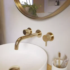 GoodHome Avela Matt Oak Effect Square Edge Chipboard Bathroom Worktop 1.8cm X 45cm X 80cm -Crystal Bathware goodhome avela matt oak effect square edge chipboard bathroom worktop 1 8cm x 45cm x 80cm5059340583013 01i