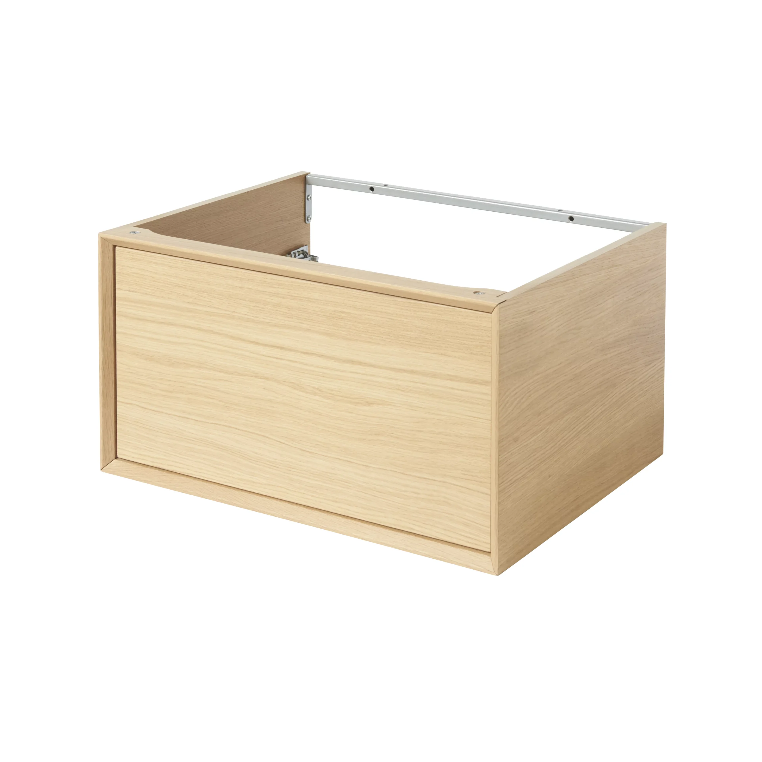 GoodHome Avela Matt Oak Effect Wall-mounted Vanity Unit & Basin Set (W)600mm (H)794mm 5 GoodHome Avela Matt Oak Effect Wall-mounted Vanity Unit & Basin Set (W)600mm (H)794mm - Image 3