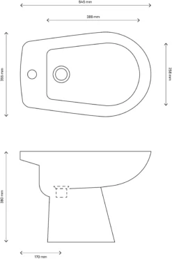 GoodHome Baciu Freestanding Bidet 13 GoodHome Baciu Freestanding Bidet -Crystal Bathware goodhome baciu freestanding bidet3663602690955 01t