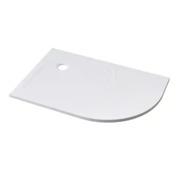 GoodHome Beloya Left-handed Offset Quadrant Shower Enclosure & Tray With Corner Entry Double Sliding Door (W)1000mm (D)800mm -Crystal Bathware goodhome beloya left handed offset quadrant shower enclosure tray with corner entry double sliding door w 1000mm d 800mm5059340136424 07c