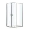 GoodHome Beloya Right-handed Offset Quadrant Shower Enclosure & Tray With Corner Entry Double Sliding Door (W)1000mm (D)800mm -Crystal Bathware goodhome beloya right handed offset quadrant shower enclosure tray with corner entry double sliding door w 1000mm d 800mm5059340136394 01c