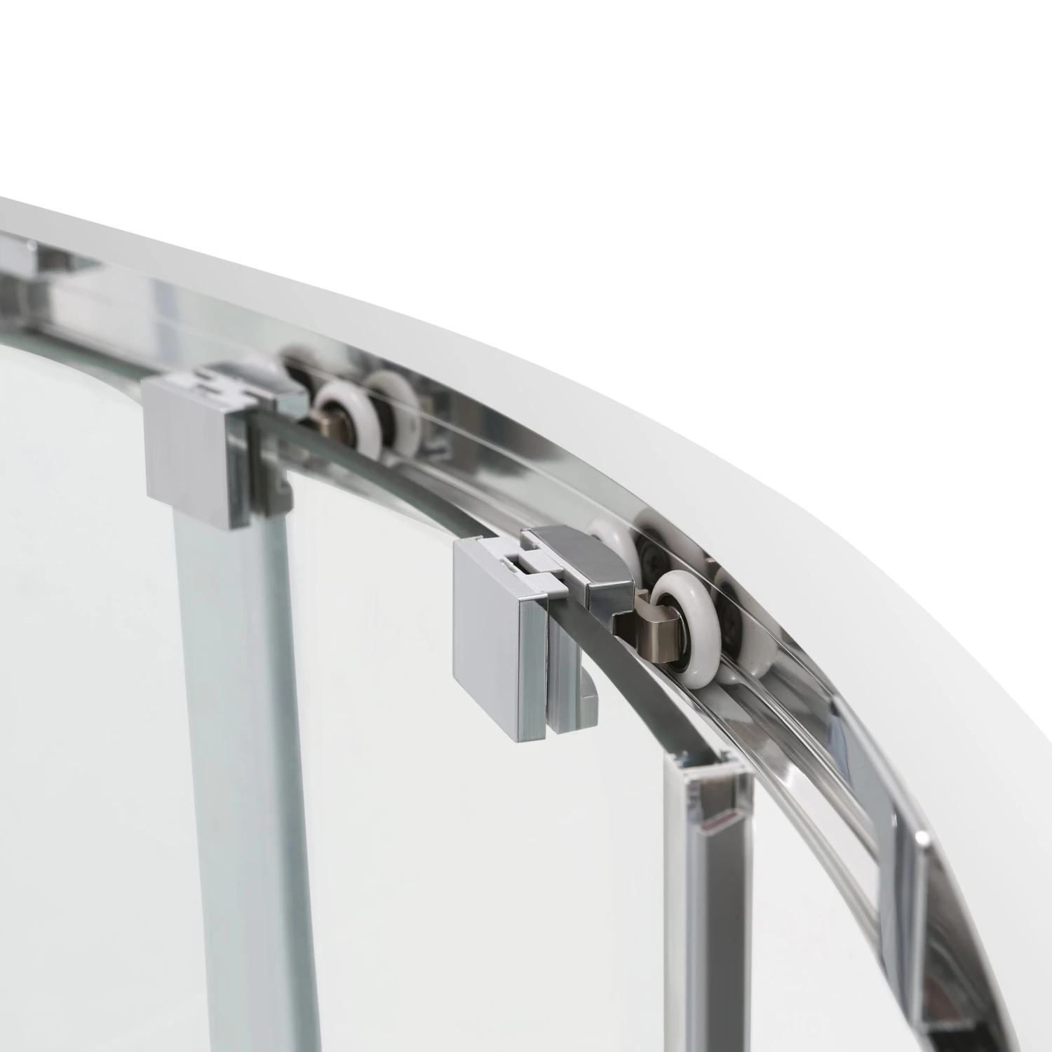 GoodHome Beloya Right-handed Offset Quadrant Shower Enclosure & Tray With Corner Entry Double Sliding Door (W)1000mm (D)800mm 8 GoodHome Beloya Right-handed Offset Quadrant Shower Enclosure & Tray With Corner Entry Double Sliding Door (W)1000mm (D)800mm - Image 6