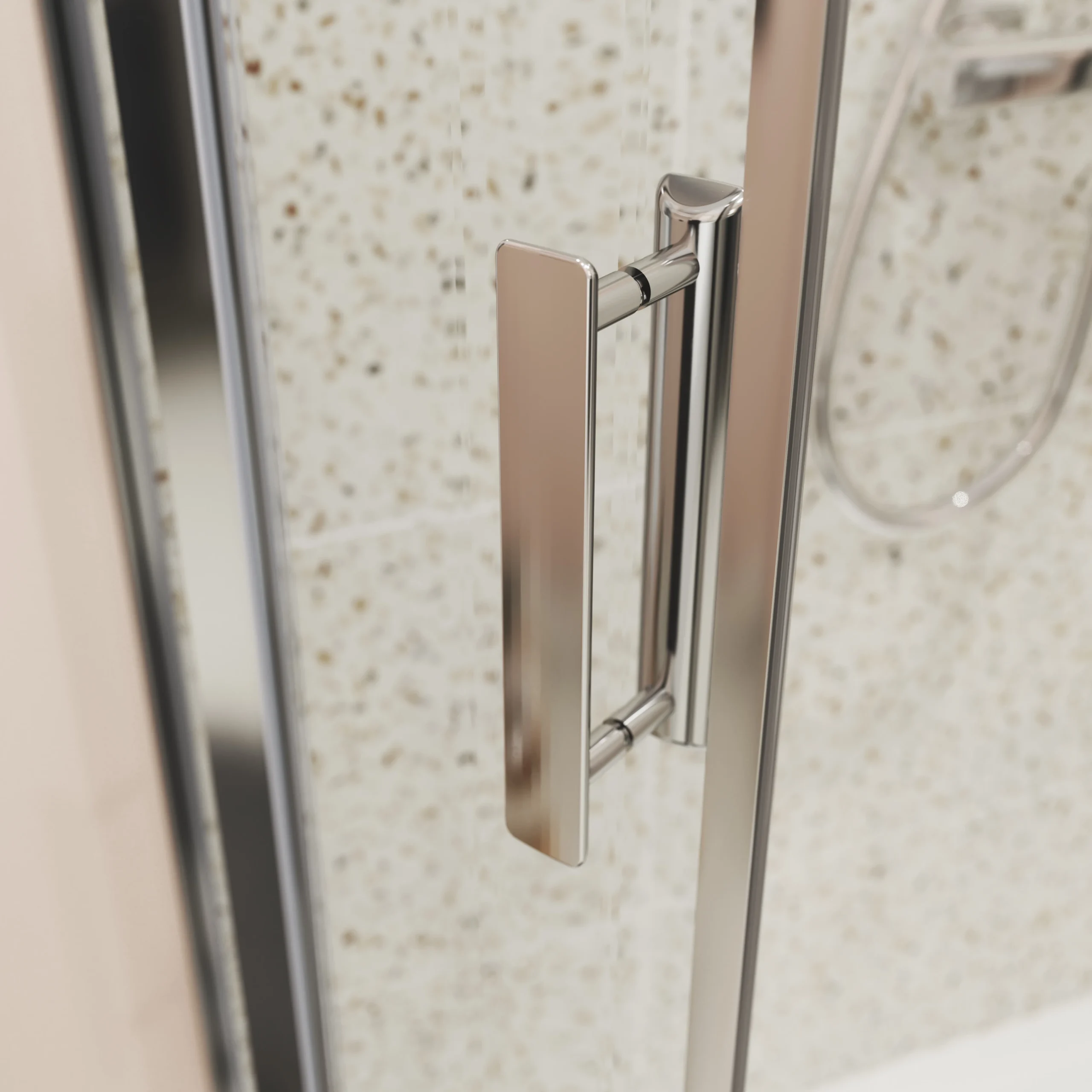 GoodHome Beloya Right-handed Offset Quadrant Shower Enclosure & Tray With Corner Entry Double Sliding Door (W)1000mm (D)800mm 11 GoodHome Beloya Right-handed Offset Quadrant Shower Enclosure & Tray With Corner Entry Double Sliding Door (W)1000mm (D)800mm - Image 9