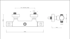 GoodHome Berrow ½ Turn Chrome Thermostatic Shower Mixer 7 GoodHome Berrow ½ Turn Chrome Thermostatic Shower Mixer -Crystal Bathware goodhome berrow turn chrome thermostatic shower mixer3663602664956 03bq