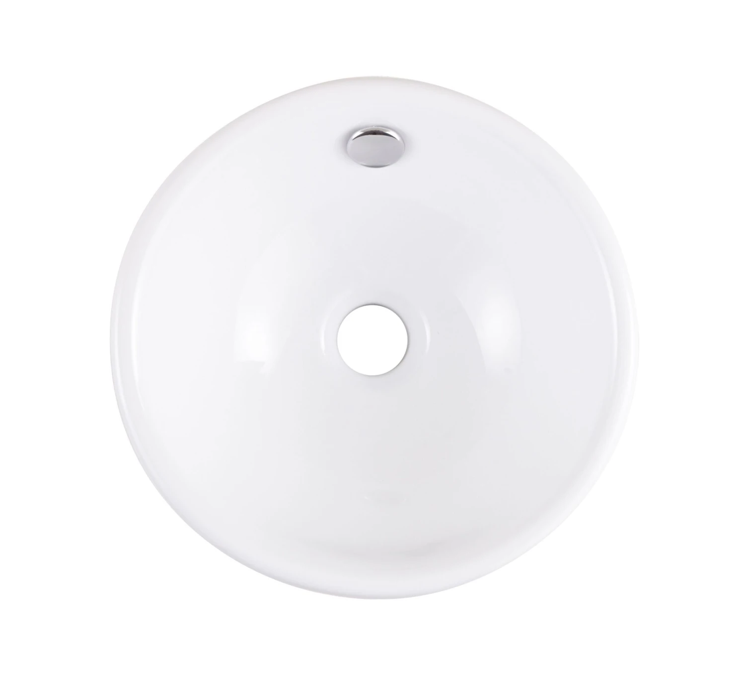 GoodHome Blanca White Round Counter-mounted Counter Top Basin 5 GoodHome Blanca White Round Counter-mounted Counter Top Basin - Image 3