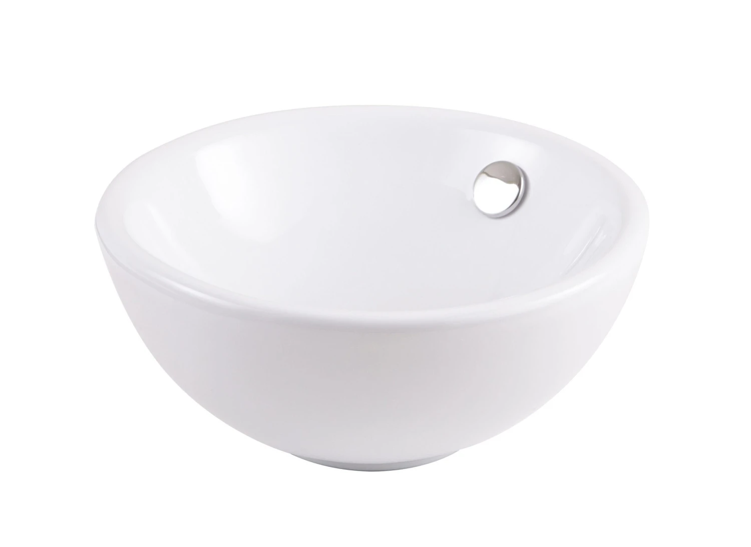 GoodHome Blanca White Round Counter-mounted Counter Top Basin 3 GoodHome Blanca White Round Counter-mounted Counter Top Basin
