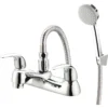 GoodHome Blyth Bath Shower Mixer Tap 2 GoodHome Blyth Bath Shower Mixer Tap -Crystal Bathware goodhome blyth bath shower mixer tap3663602665588 01bq