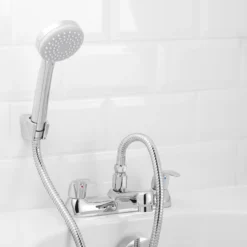 GoodHome Blyth Bath Shower Mixer Tap -Crystal Bathware goodhome blyth bath shower mixer tap3663602665588 01i