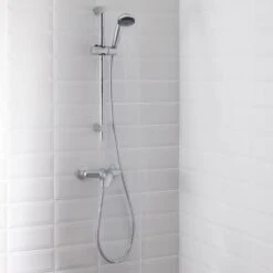 GoodHome Blyth Single-spray Pattern Chrome Effect Without Thermostat Mixer Shower -Crystal Bathware goodhome blyth single spray pattern chrome effect without thermostat mixer shower3663602301806 02i