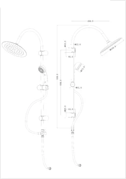 GoodHome Blyth Wall-mounted Diverter Single-spray Pattern Shower Kit 9 GoodHome Blyth Wall-mounted Diverter Single-spray Pattern Shower Kit -Crystal Bathware goodhome blyth wall mounted diverter single spray pattern shower kit3663602300120 01t