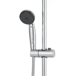 GoodHome Blyth Wall-mounted Diverter Single-spray Pattern Shower Kit 8 GoodHome Blyth Wall-mounted Diverter Single-spray Pattern Shower Kit -Crystal Bathware goodhome blyth wall mounted diverter single spray pattern shower kit3663602300120 37c