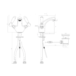 GoodHome Brean Basin Mono Mixer Tap 11 GoodHome Brean Basin Mono Mixer Tap -Crystal Bathware goodhome brean basin mono mixer tap5059340214221 01t bq