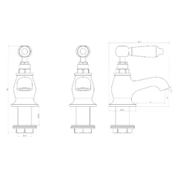 GoodHome Brean Bath Pillar Tap, Pack Of 2 -Crystal Bathware goodhome brean bath pillar tap pack of 23663602665144 04bq