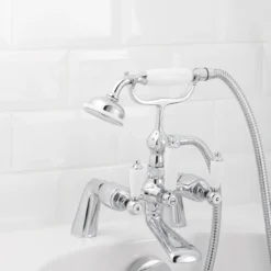 GoodHome Brean Bath Shower Mixer Tap -Crystal Bathware goodhome brean bath shower mixer tap3663602665106 01i