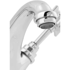 GoodHome Bynea Basin Mono Mixer Tap -Crystal Bathware goodhome bynea basin mono mixer tap5059340214498 04c bq