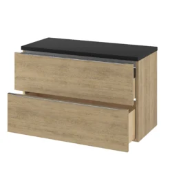 GoodHome Cadelia Matt Black Square Edge Chipboard & Laminate Bathroom Worktop 2cm X 45.5cm X 100.5cm -Crystal Bathware goodhome cadelia matt black square edge chipboard laminate bathroom worktop 2cm x 45 5cm x 100 5cm3663602526742 23c