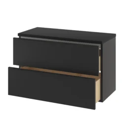 GoodHome Cadelia Matt Black Square Edge Chipboard & Laminate Bathroom Worktop 2cm X 45.5cm X 100.5cm -Crystal Bathware goodhome cadelia matt black square edge chipboard laminate bathroom worktop 2cm x 45 5cm x 100 5cm5059340393209 38c