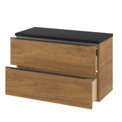 GoodHome Cadelia Matt Black Square Edge Chipboard & Laminate Bathroom Worktop 2cm X 45.5cm X 100.5cm -Crystal Bathware goodhome cadelia matt black square edge chipboard laminate bathroom worktop 2cm x 45 5cm x 100 5cm5059340393377 38c